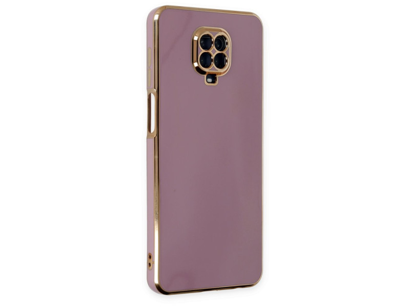 Newface Xiaomi Redmi Note 9S Kılıf Volet Silikon - Mor